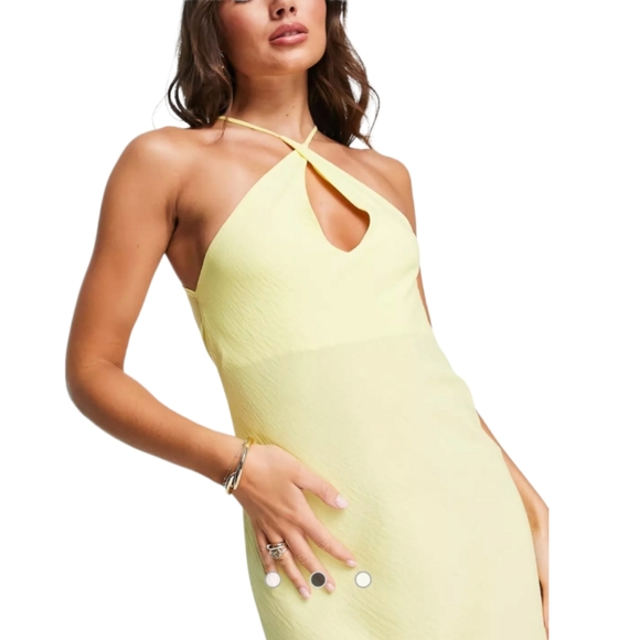 NWT ASOS Design Yellow Maxi Dress (2) 💛🌴 - Picture 3 of 8